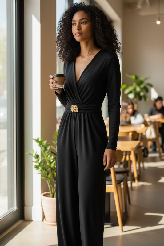 Fekete elasztikus overál